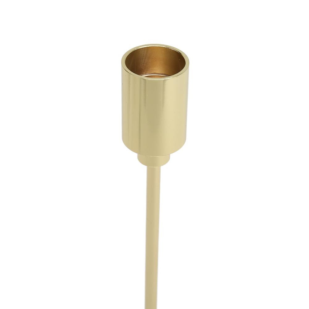 3sets Gold Taper Candle Holder 6cm Candle Holder Set Pillar Candle Holder Home Table Decoration