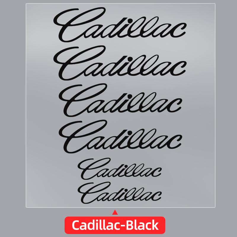 

6PCS Car Brake Caliper Stickers Heat Resistant Decoration PVC Decals For Cadillac Escalade ATS BLS CT4 CTS EXT STS XLR XT4 XT5
