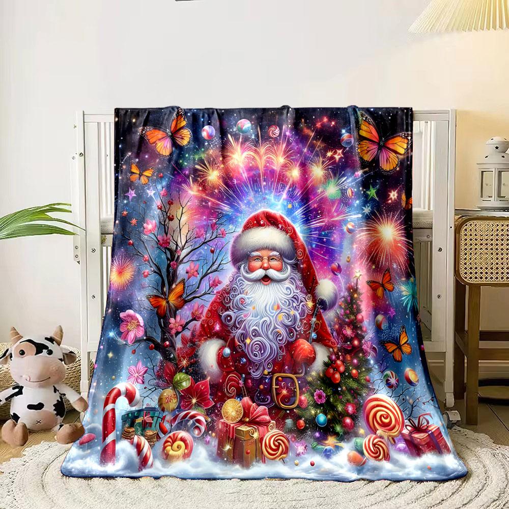 Magical Christmas Wonderland Print Blanket Soft and Cozy Perfect for the Living Room Bed Sofa or a Nap,gift