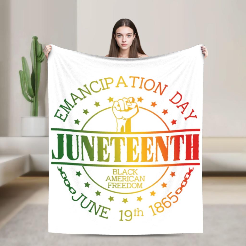 Black History Blanket Fleece Funny Breathable Throw Blanket for Bedspread Textile Decor
