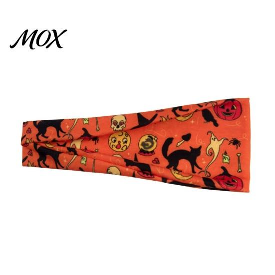 Stretchy Fitness Headband Halloween Headbands for Women, Cute Pumpkin Ghost Bat Cat Skeleton Wide Hair Bands, Breathable Sports Non-Slip Headbands,