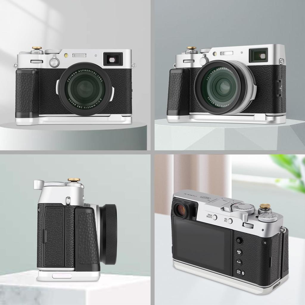 Haoge Holder Hand Grip for Fujifilm Fuji X100VI Grip Quick Release Camera Handle Bracket Camera, L-Shaped HG-XVIS, Arca-Swiss Plate,