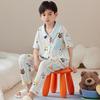 ZISEHY Boys' Cotton Long-Sleeve Pajama Set