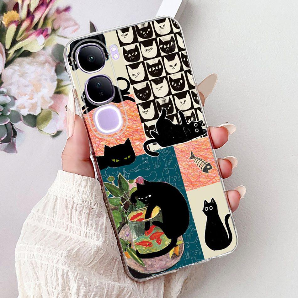 Phone Case For Vivo V40 Lite 4G 5G V40Lite (IDN) V40E V40 Pro V 40 SE New Fashion Cool Design Soft Silicone TPU Slim Cases