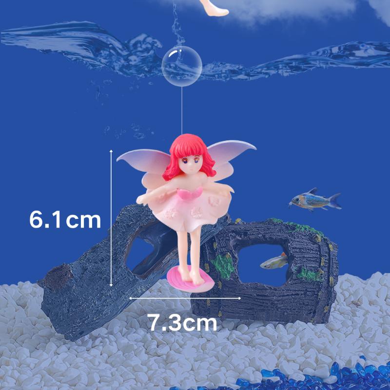

Мультяшный Декор для Аквариумов Мини Дайвер Имитация Плавающей Русалки Украшение для Аквариума Подвеска Кики Аксессуары для Аквариума