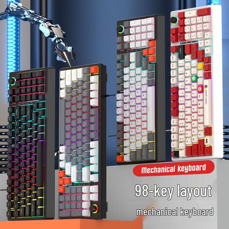 Zero Hour K98 RGB Wired Mechanical Gaming Keyboard