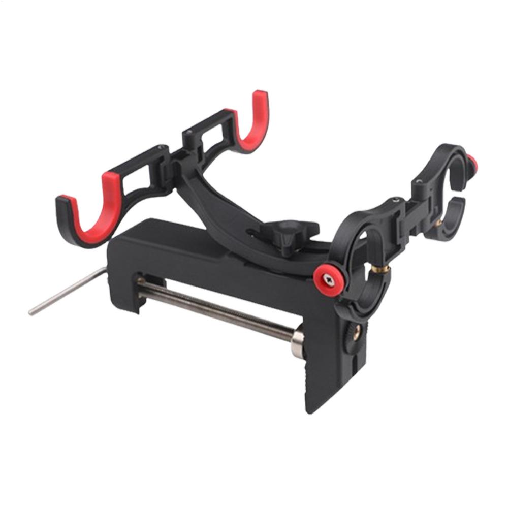 Double Pole Boat Fishing Rods Holder Sea Fishing Stand Foldable Fishing Pole Bracket 90 Degree Adjustable Fishing Pole Support