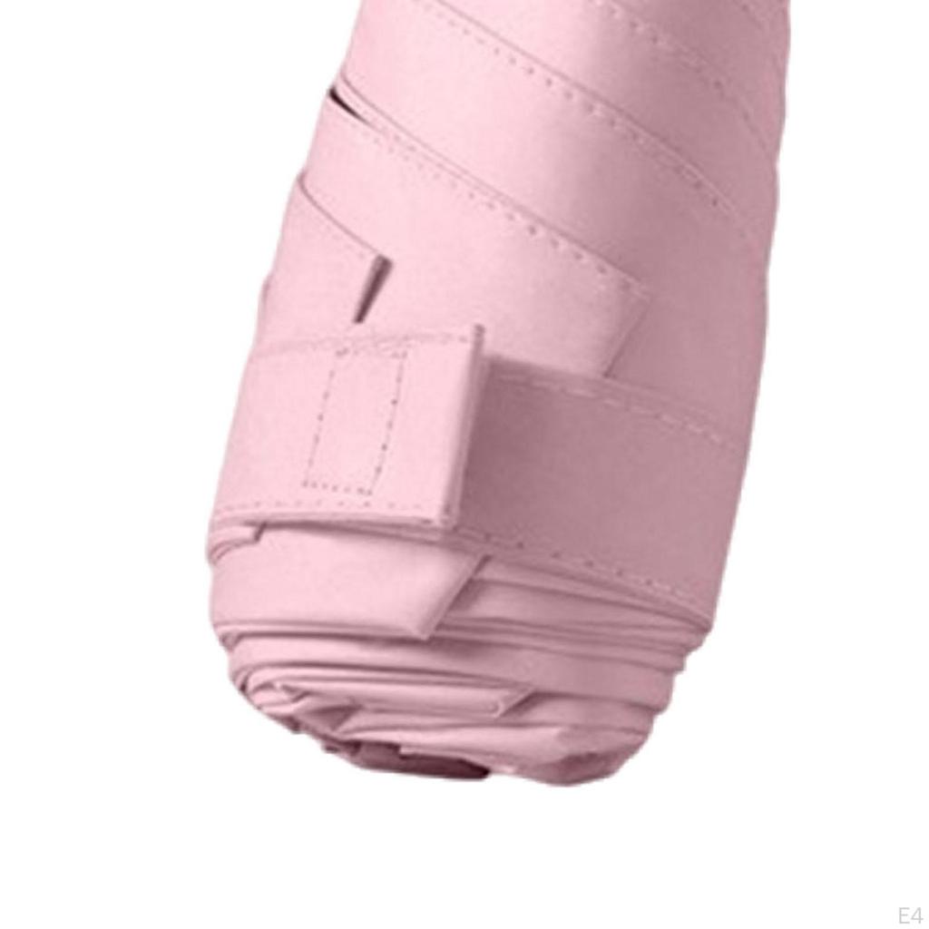 Compact 6-rib Folding Umbrella, Water Resistant, Ideal for Travel And Outdoor Use