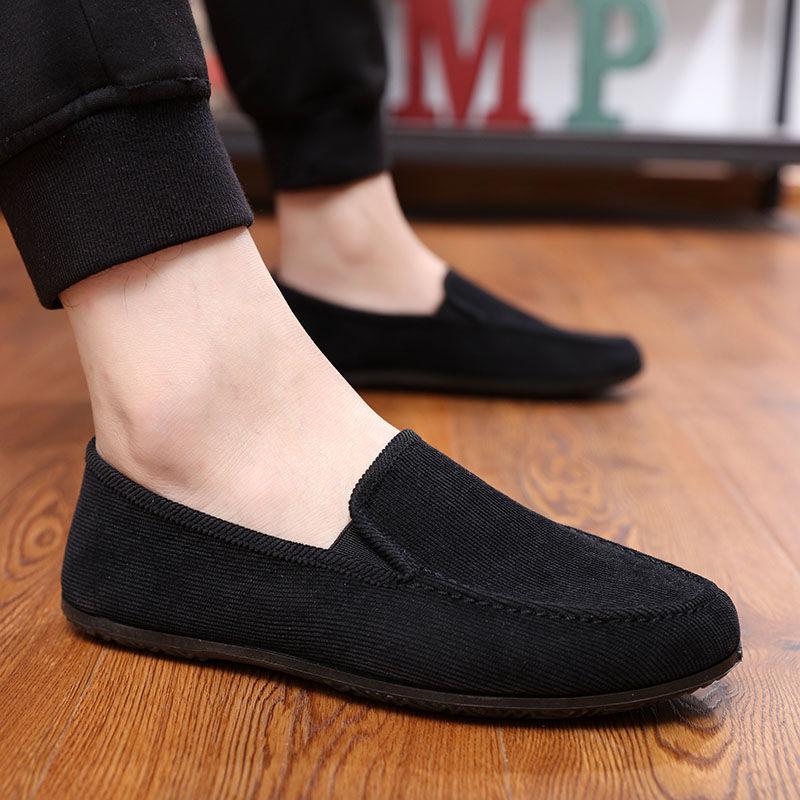 Fashion Man's Big Size Loafers Shoes Flats Slippers Fabric Slip-on Men Gommino Driving Shoes Fashion Summer Style Soft Male Moccasins