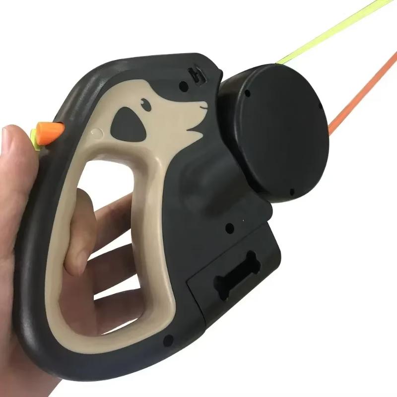 Portable Rotating Pet Leash Double End Leash Light Retractable Roulette Walking Supplies Outdoor Automatic Charging with Light Retractable Pet Leash