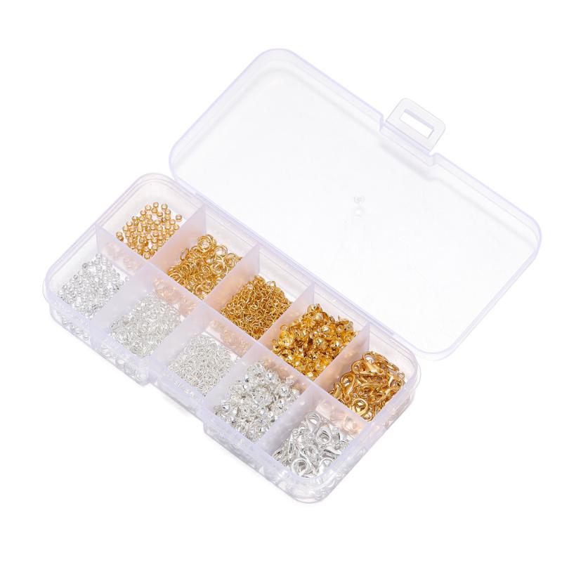 1260Pcs/Set Jewelry Making Starter Kit Earrings Necklace Findings Diy Beads Jewelry Accessoriessuitable For Adults And Beginners