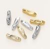 4Pcs/Pack 14/18K Gold Color Plated Metal Brass Threaded Long Beads For DIY Bracelet Jewelry Making Material Accessories