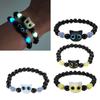 Cute Beaded Bracelet Luminous Cat Bracelets Resin Hand Chain Craftsmanship Comfortable Fit Jewelry Gift for Women