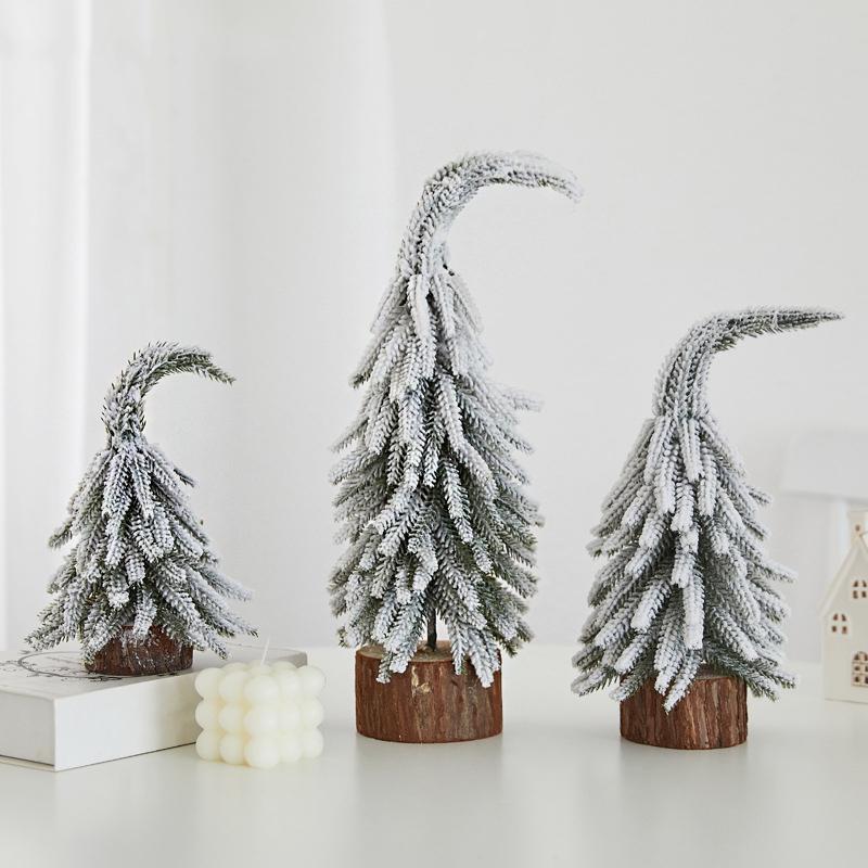 1 stk Mini Snødekt Juletre Fallende Snø Juletre Skrivebord PE Juletre PE Snødekt Julepynt