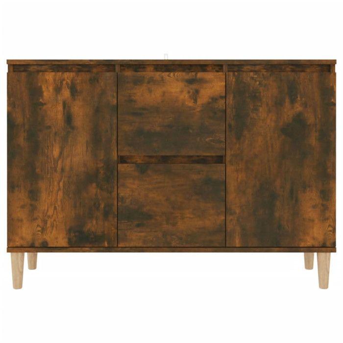 VidaXL Buffet Chêne fumé 101x35x70 cm Bois d'ingénierie 815162