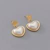 2024  Love Pendant Gold Necklace Earings Women Accessories Jewelry Set