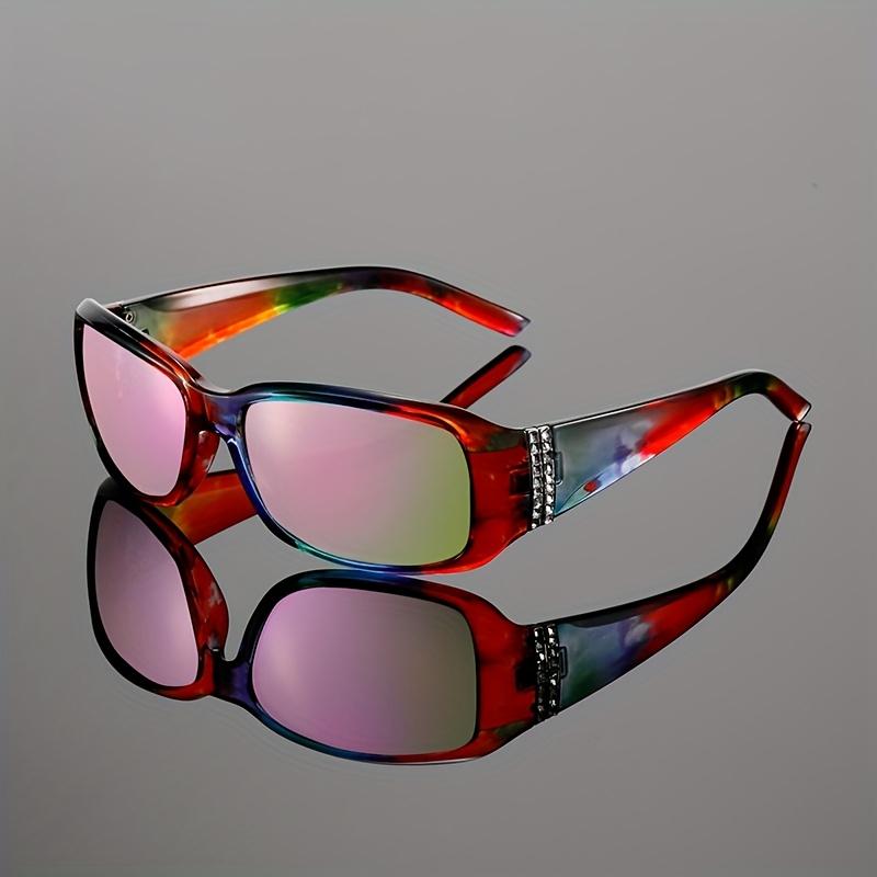 Y2k Sunglasses with Rhinestones Women  New Fashion Mirror Outdoor Shades Trendy Brand Design Casual Decor Sun Glasses