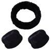Plush Flannel Absorbent Wristbands & Splash-Proof Headband Set