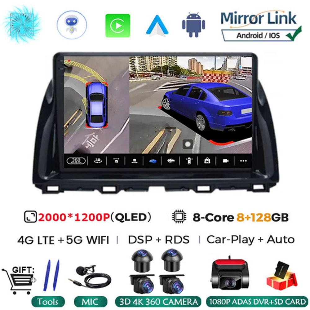 10.1"Android 14 Car Multimedia Vedio Player For Mazda CX5 CX-5 2012 - 2015 Car Autoradio Gps Navigation Stereo 2din HeadUnit 4G