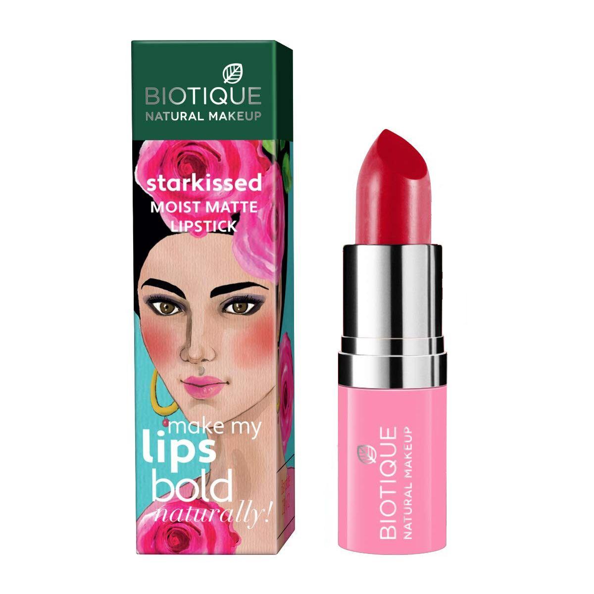 

Увлажняющая матовая помада для губ Мандариновое танго (4,2 г), Starkissed Moist Matte Lipstick Tangerine Tango, Biotique
