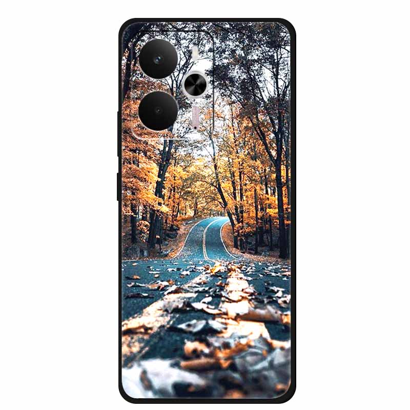 For Realme 14 5G Case Realme14 Coque 6.67" Black Silicone Soft TPU Phone Case For Realme 14 2025 Back Cover Case Shell Funda Cat