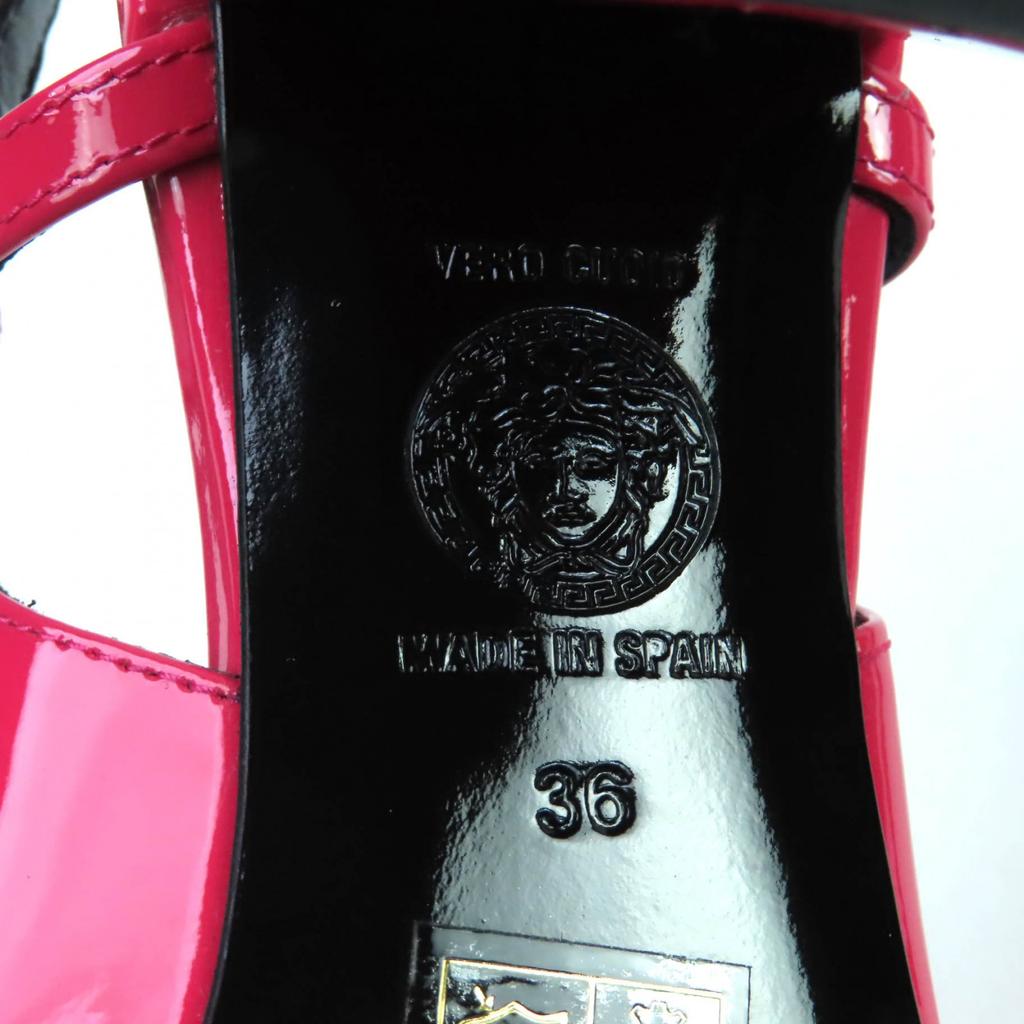 VERSACE pumps pink Patent leather Women 36 Used