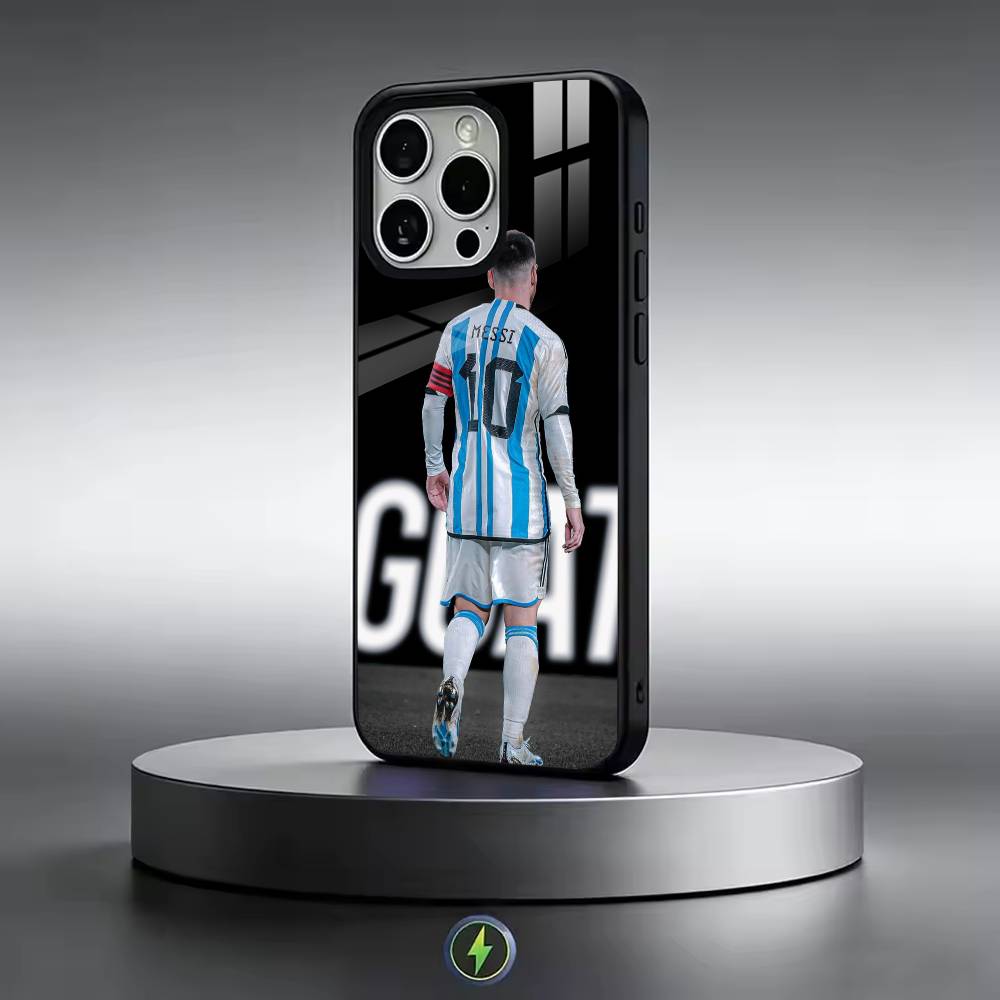 Fußball S-Star M-Messi-i Handyhülle Für iPhone17,16,15,14,13,12,11 Plus,Pro Magnetisch mit Magsafe Kabelloses Laden