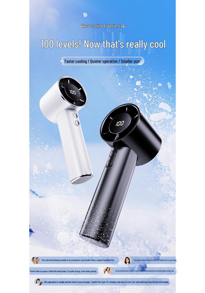 Portable Mini Turbo Fan: Compact, Powerful Handheld for Home, Office, Outdoor Use