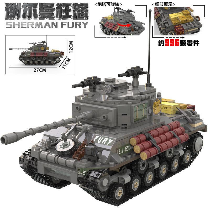 New WW1 Black Bess Mark IV Heavy Tank Toy War Military Weapons Army Building Blocks tank model brick Battle of Somme War