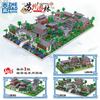 Lezi Mini Blocks Architecture Building Brick Chinese House Courtyard Suzhou Garden Juguetes Toy Challenge Gift Girl Present 8239