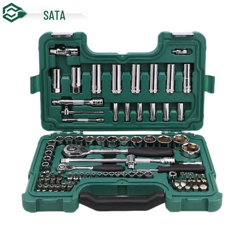 SATA 88-Piece 1/4 & 1/2-inch Drive Socket Set 88-Piece Kit