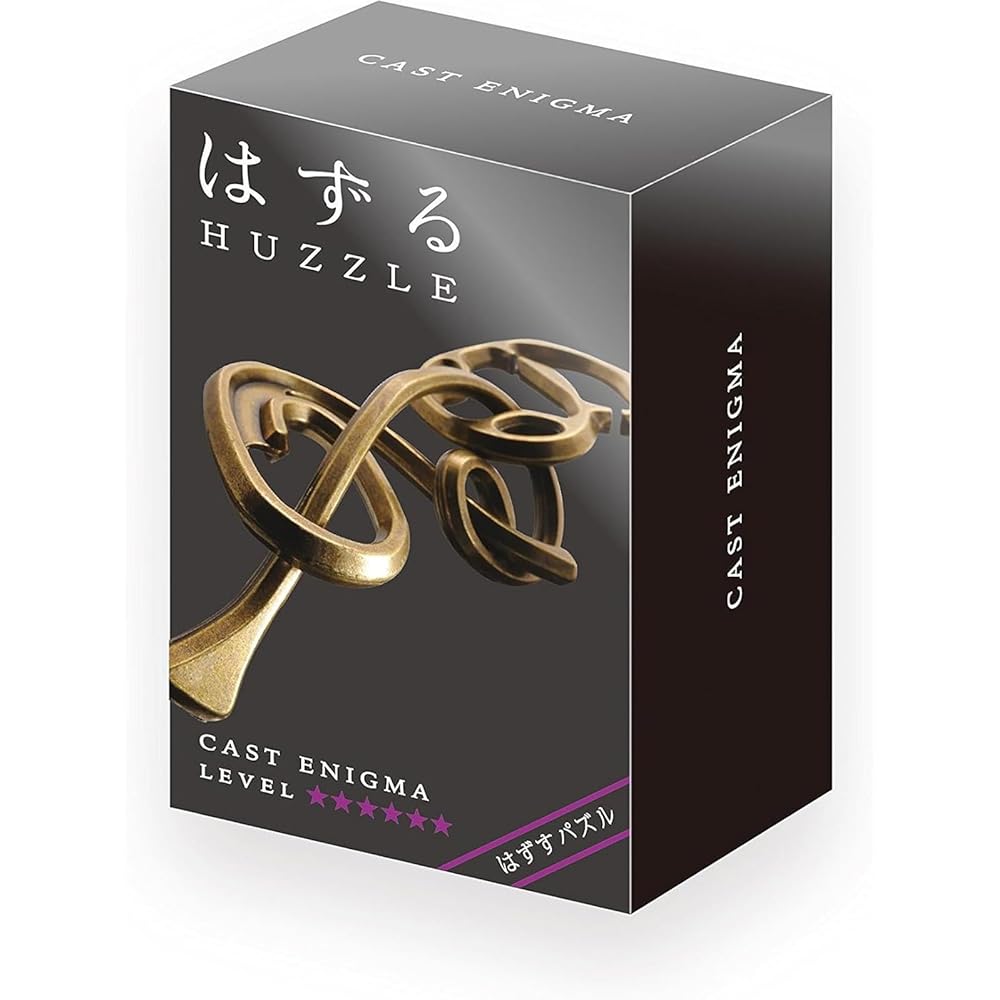 Hanayama Cast Enigma Puzzle Level 6 Brain Teaser Game Metal Puzzle Toy