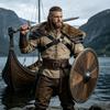 Mittelalterliches Wikinger-Kunstfell-Ein-Schulter-Rüstungsgurt Krieger-Kostüm Leder-Brustgeschirr für Cosplay