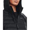 Under Armour UA Armour Down 2.0 Jacket Womens Hooded Down Black Pitch Gray M