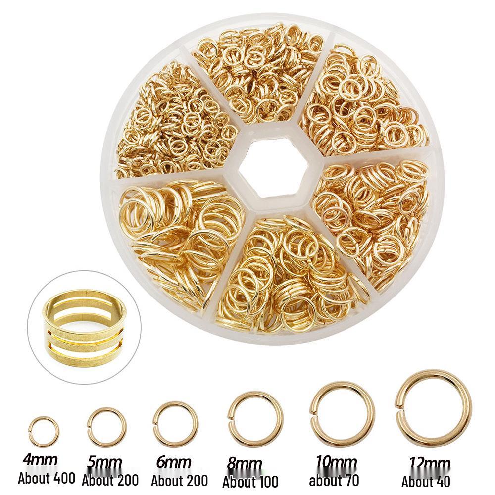 DIY Single Loop Open Jump Ring - Iron Jewelry Ring for Earrings & Accessories (Boxed)