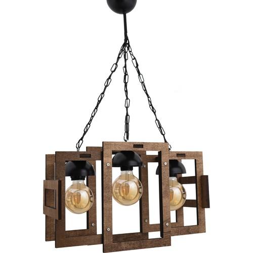 

Спутниковая люстра из 3 предметов в деревенском стиле среднего размера