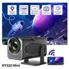 Salange HY320 MINI Support 4K1080P Android 11 Projector LED Beamer Wifi6 BT5 Cinema 300ANSI Native 720P Portable Projetor