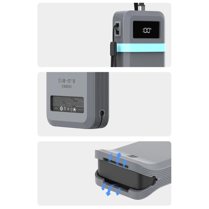 Protective Cover For 25000 120W LPB252N Power Backup Featuring Exact Fit Anti Scratch Anti Slip Texture and Travel Strap In Various Hues