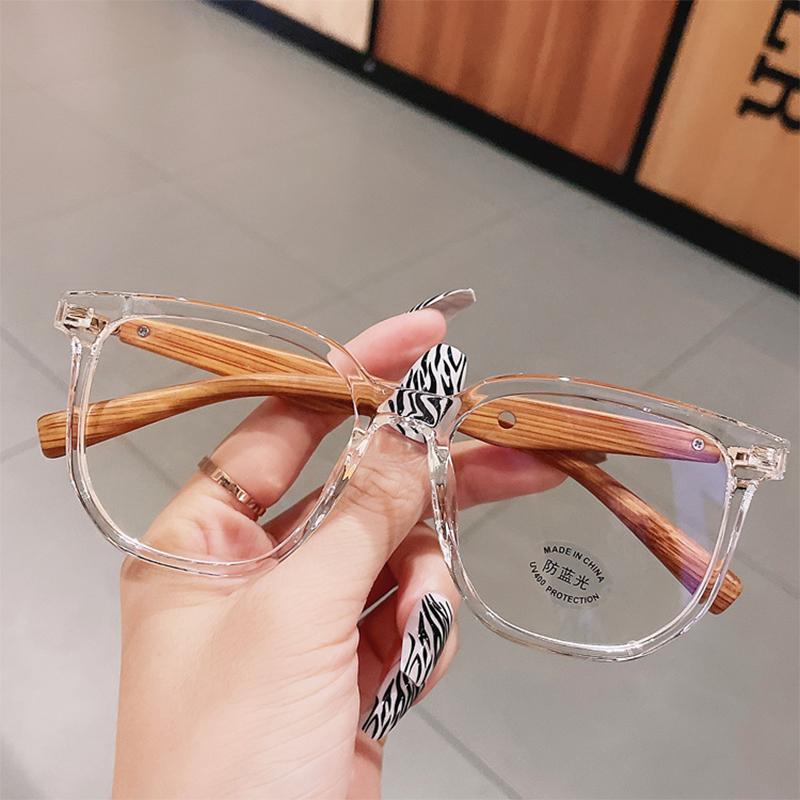 Big Square Reading Glasses Women Luxury Brand Rivet Anti Blue Light Computer Glasses Optical Prescription Eyewear