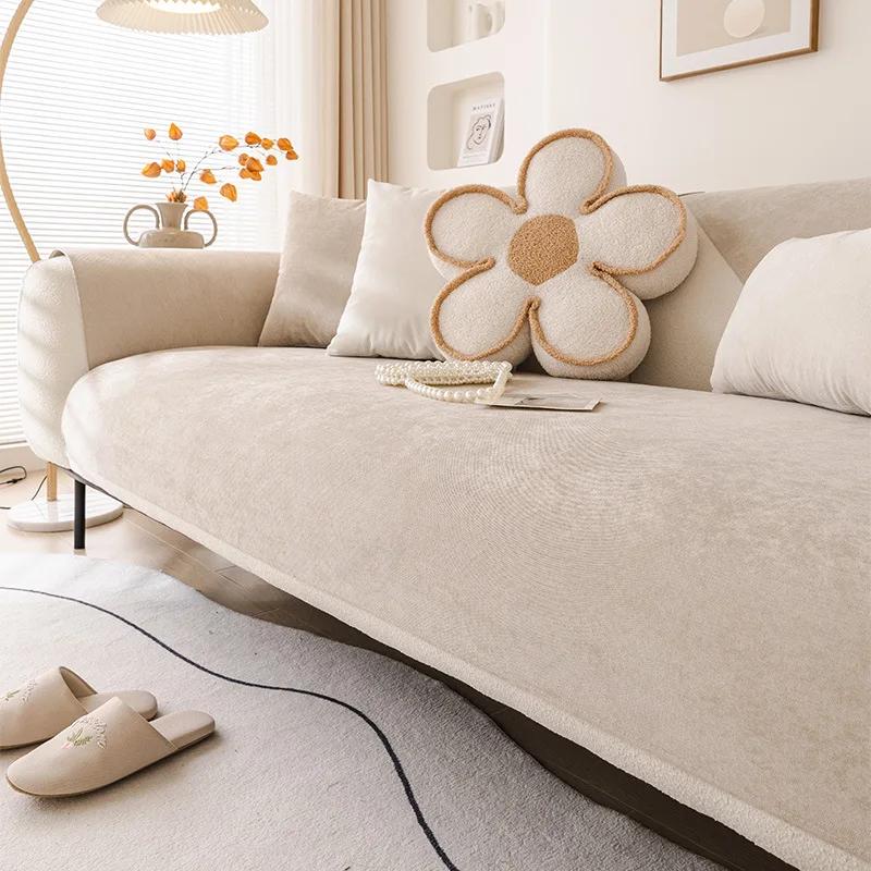 Wasserdichter und Urinbeständiger Sofabezug Rutschfest Langlebig Leicht zu Reinigen Geeignet für Alle Jahreszeiten Anti-Katzenkratz Sofakissen