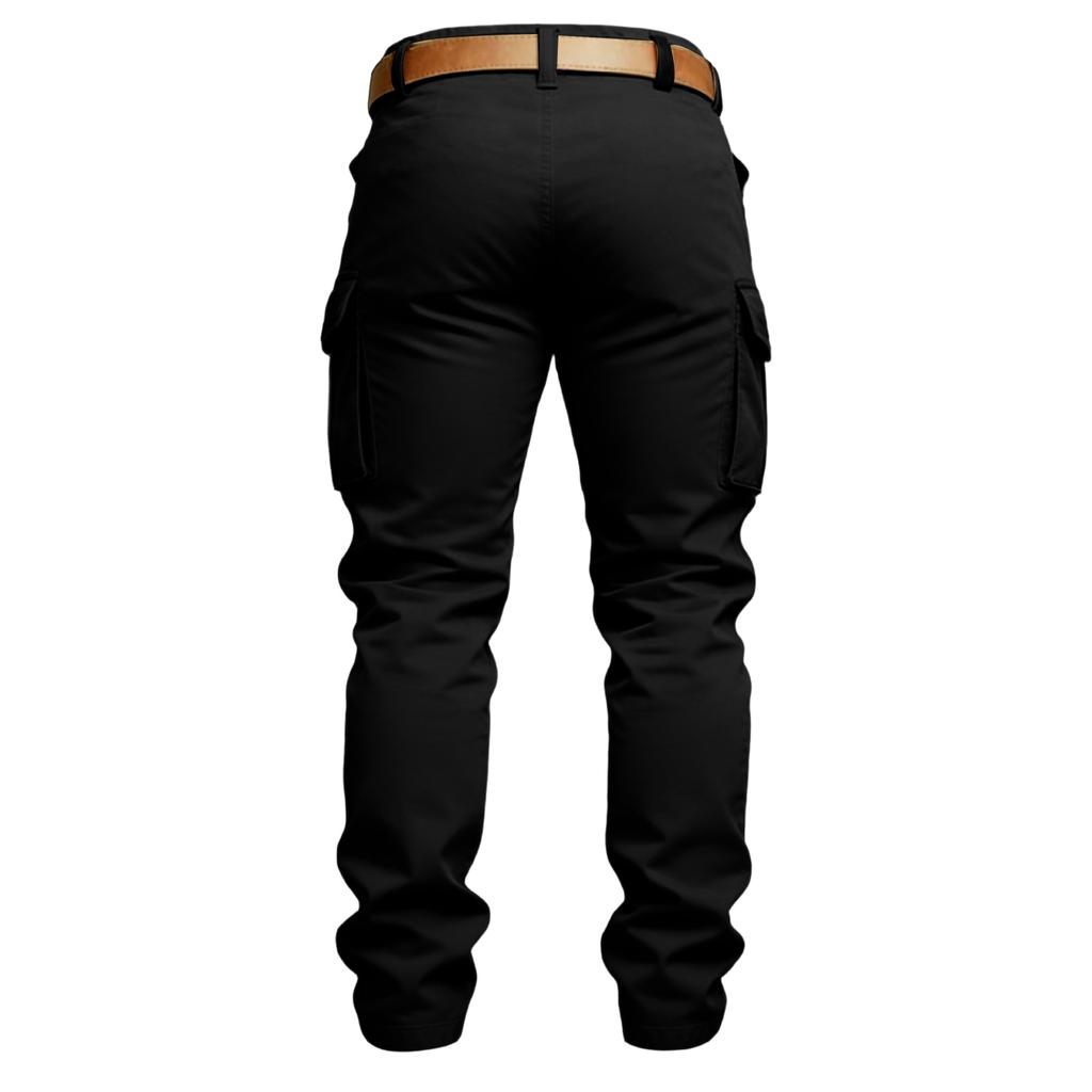 Men's Casual Retro Denim Work Pants In Straight Fit, Men's Multi-color Trousers
