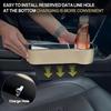 2026 Upgraded 2 PC (L+R) Premium PU Leather Car Seat Gap Filler Organizer With Cup Holder & Storage Slot/Bag– Fits Front Seat, Holds Phone,