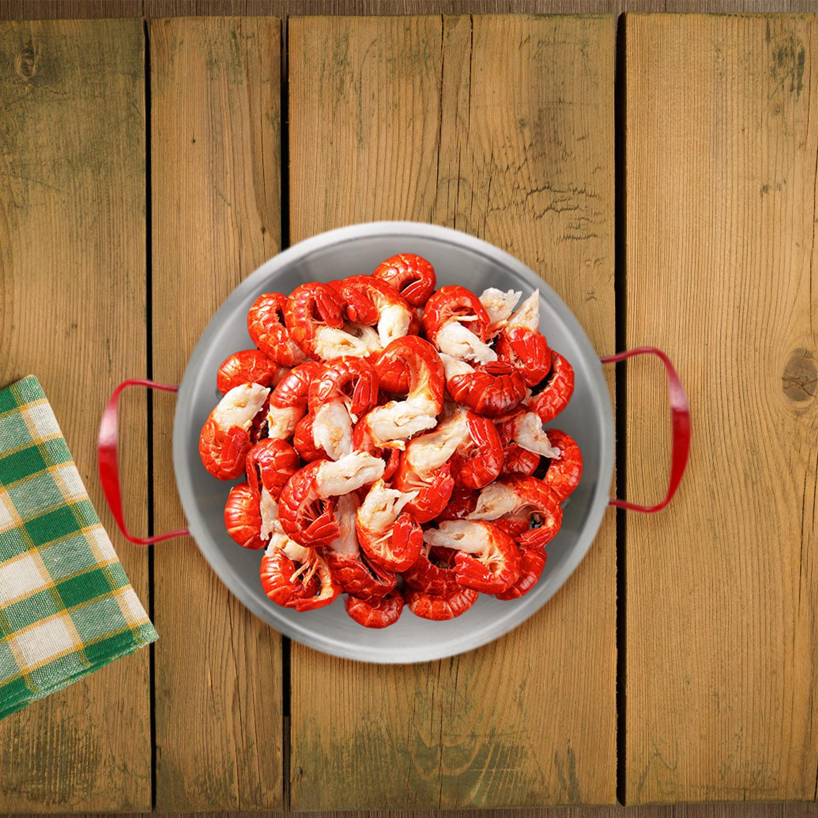 

Плоский поднос для закусок Жареная курица Тарелка Красные ручки Форма для выпечки Сушилка для картофеля фри 26 cm