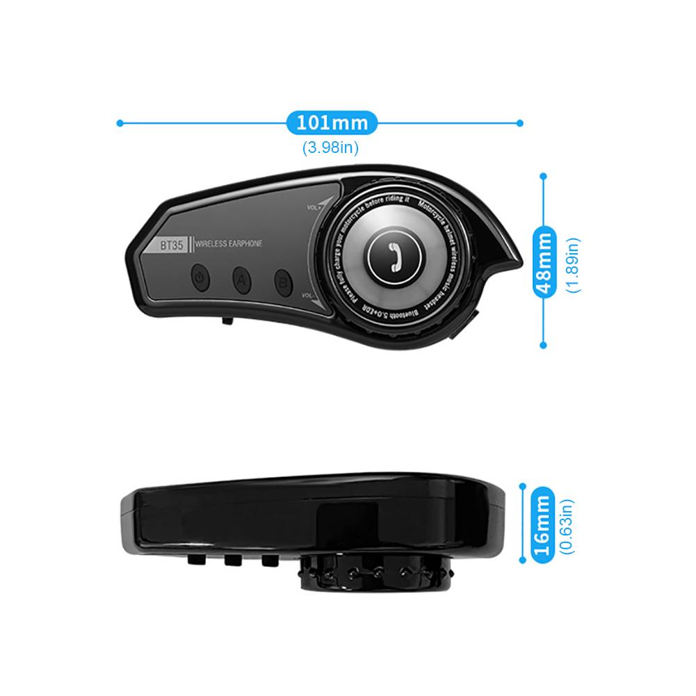 Helmet Earphone with Ambient Light Motorcycle Helmet Headset 800mAh Bluetooth-compatible 5.0 Helmet Headphone for Riding Cycling