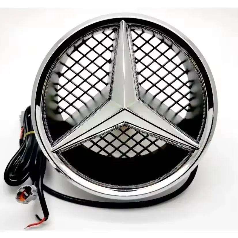 

Mercedes Benz W205, C, E, R, ML, GL, GLA, CLA, CLS, 2013-2016, передняя звезда логотип автомобиля, светодиодный подсвечиваемый логотип, белый свет, синий и r white light