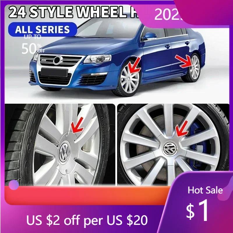 Hot 2025 New 4pcs Car Logo Wheel Center Cap Hub Covers Badge for Volkswagen VW 3B0601149 1J0601149B C546K164 3B601149 C1043K154