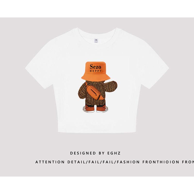 Футболка с короткими рукавами в французском сладком и пряном стиле с допамином, женский дизайн, нишевый шикарный короткий топ для горячей девушки, bm 2XL