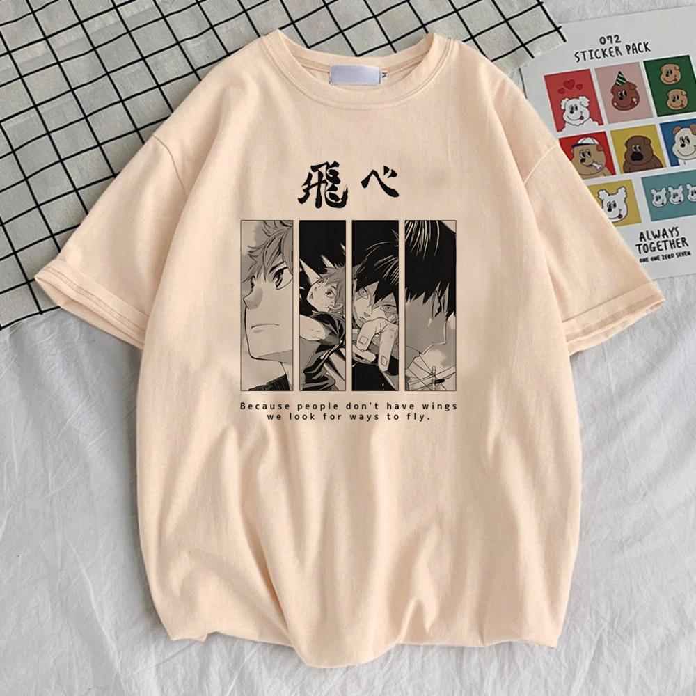Haikyuu Volleyball Voleibol Shirt Women Graphic S Streetwear Punk T Shirt Korean Clothes Aesthetic Gothic Graphic Anime