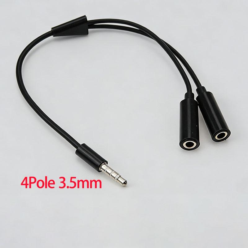 1PCS Headphone Splitter 3.5mm Extension Cable Audio Stereo Y Splitter (Hi-Fi Sound) 3.5mm Male To 2 Ports 3.5mm Female Spliter