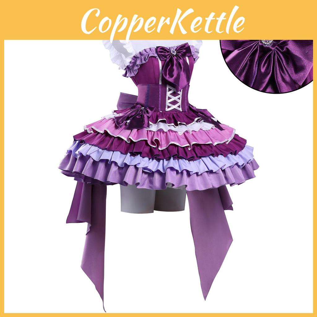Costume Cosplay Puella Magi Madoka Magica en Tissu Satiné Pour les Fans de Jeu de Rôle Anime